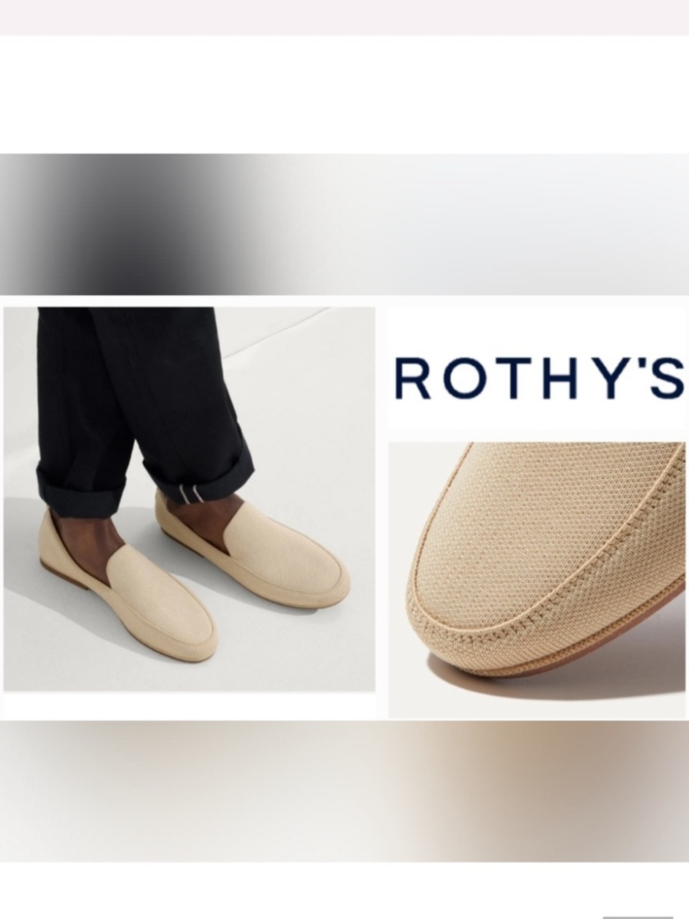 MAKE AN OFFER - ROTHY’S Ravello Knit Slip-On Loafers in Cream